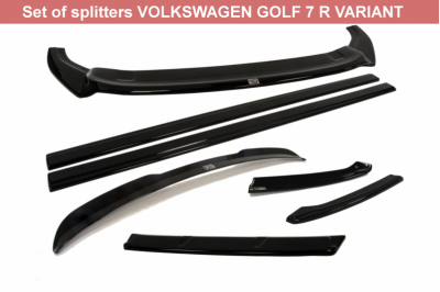 Комплект сплиттеров на Volkswagen Golf VII R Estate